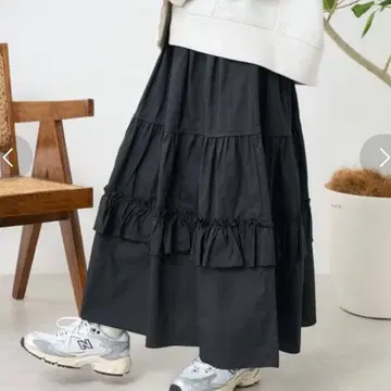 Freak's store 프릴 캉캉 스커트 블랙