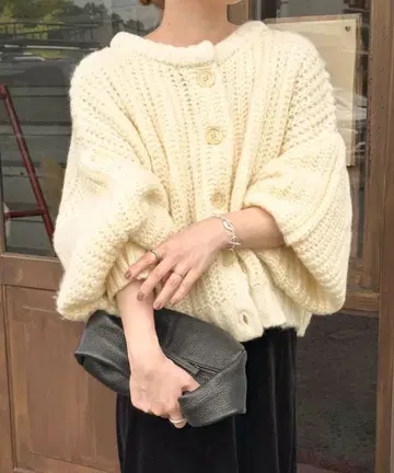 SELECT MOCA 볼륨 슬리브 오버 가디건 [ by SON ]