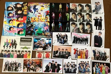 스노우맨 SnowMan 플라이어 사진 클리어 파일 세트