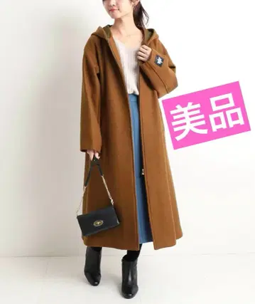 새상품급 슬로브 이에나/후드 롱 코트