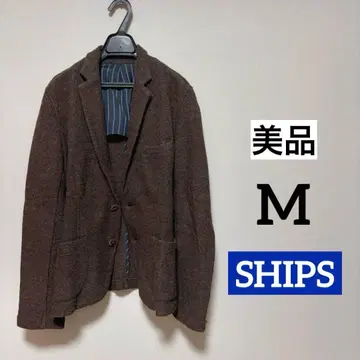 울 자켓 쉽스 새상품급 니트 자켓 SHIPS M 브라운