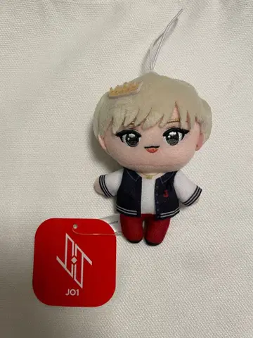 JO1 시로이와 루키 마스코트 봉제 인형 스트랩 포함 약 10cm