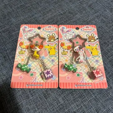 포켓몬 센터 포케파르레 PokePalre 키링 2개 세트