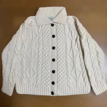 Carraig Donn 아란 니트 아이보리 아일랜드제 M 사이즈