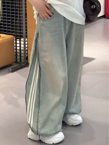 adidas 36인치 스트라이프 데님