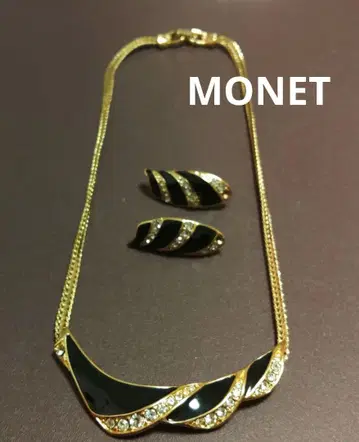 MONET 목걸이와 귀찌 세트