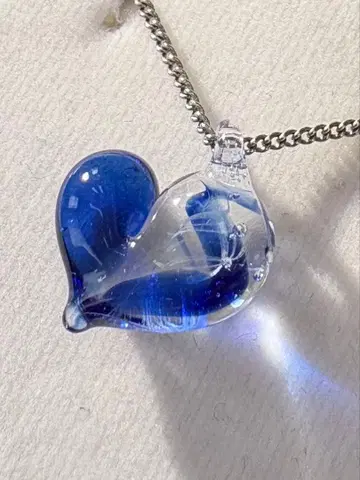 [ 기타이치 가라스 ] 유리 하트 목걸이