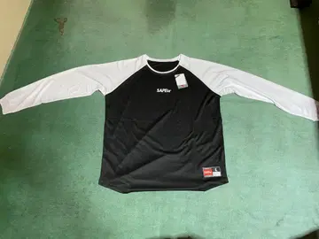 SAPEUR 롱T셔츠 긴팔 블랙/화이트