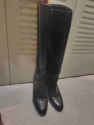 JULIEN 블랙 롱 부츠 하이힐