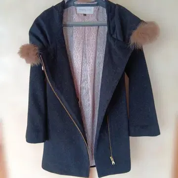 PROPORTION 블랙 퍼 코트