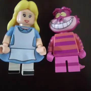 앨리스와 체셔 고양이 레고 피규어 세트 디즈니