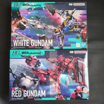 HG 화이트 & 빨간색 건담