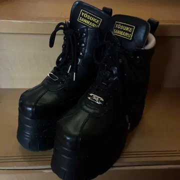 [ YOSUKE ] 통굽 레이스업 스니커즈 부츠 요스케