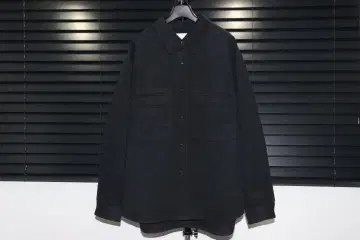 25AW STILL BY HAND 페이크 스웨이드 셔츠 블루종 블랙