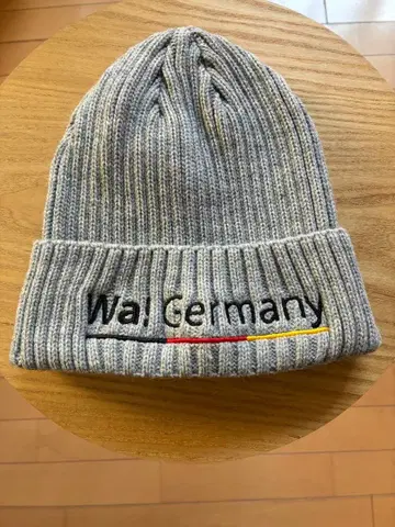 그레이 니트 모자 Wa. Germany EXPO 2025