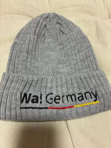 그레이 니트 모자 Wa. Germany EXPO 2025
