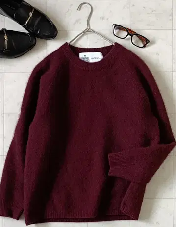 그린 라벨 릴랙싱 해밀턴 울 긴팔 스웨터 보르도 S