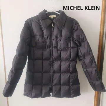 미쉘클랑 다운 자켓 코트 다크 브라운 40