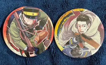 골든 카무이 컬렉션 캔뱃지 스기모토 사이치 오가타 햐쿠노스케