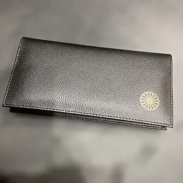 황궁 블랙 가죽 장지갑