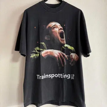 1996년 영화 trainspotting 티셔츠 부트렉 블랙