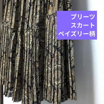 앤티크 페이즐리 스커트 구제 의류 앤티크 브라운 레이스 레트로