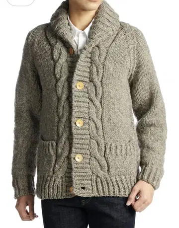 어반 리서치] DOORS 핸드 니트 숄 가디건 38 M