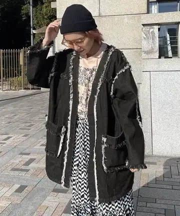 by YOUANCE 프린지 데님 자켓