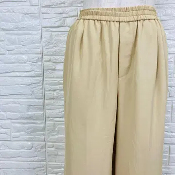 코코딜 허리밴딩 와이드 팬츠 베이지 M 상당 [ 1686 49 ]