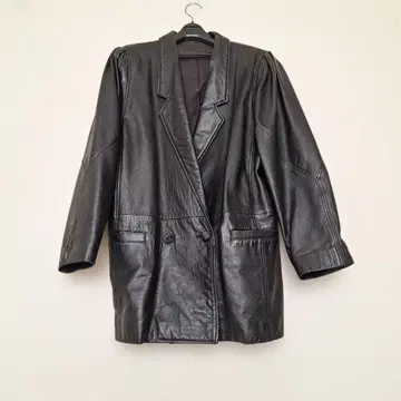 새상품급 고급 양가죽 램 가죽 코트 일본제 블랙