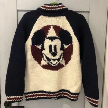 디즈니씨 한정판 초레어 니트 뉴욕 로고 미키 니트 스웨터