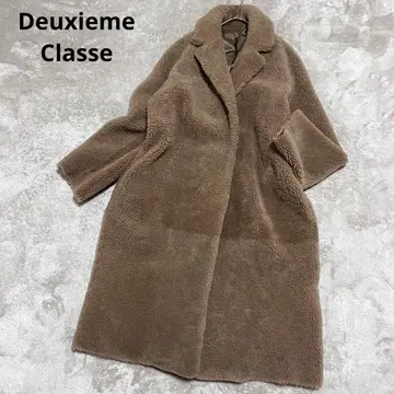 두지엠 클라세 무스탕 체스터 코트 양가죽 리얼 무스탕