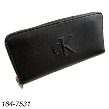 [ 새상품 ] Calvin Klein 라운드 지퍼 장지갑 블랙 남성용