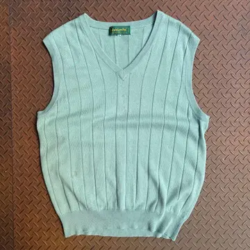 90s SUBLIMITA 실크 캐시미어 V넥 니트 리브 니트