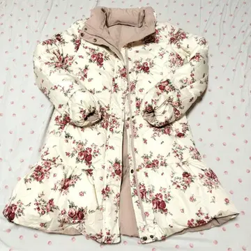 레어 LODISPOTTO 리버서블 다운 자켓 플라워 프린트