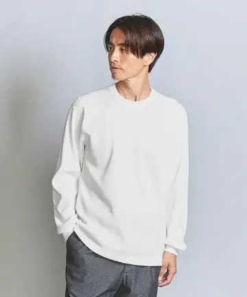 BEAUTY&YOUTH 하이 게이지 가스 코튼 서멀 티셔츠