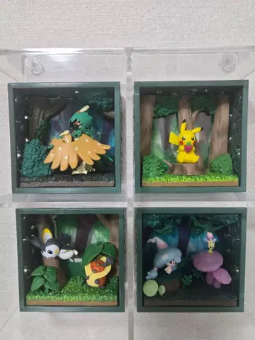 [ 포켓몬 ] 포켓몬 프레임 짙은 녹색의 숲 시리즈 4개 세트