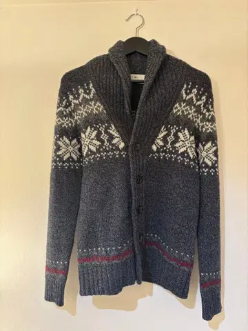 에디피스 EDIFICE 카라 부착 가디건 그레이 46 사이즈