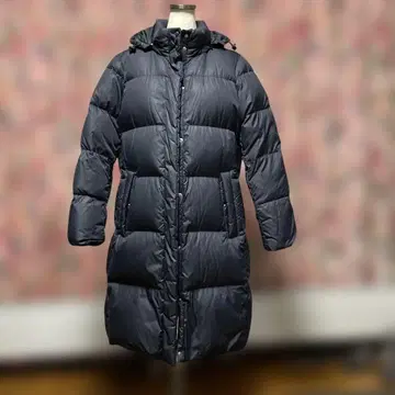 유니클로 다운 롱 코트 XL 블랙