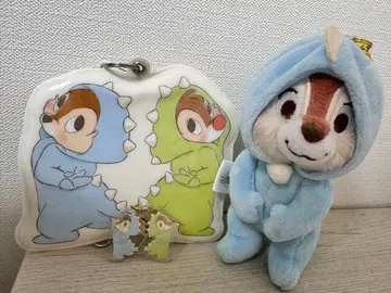 칩과 데일 봉제 인형 키체인 공룡