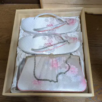 꽃무늬 조리와 백 세트