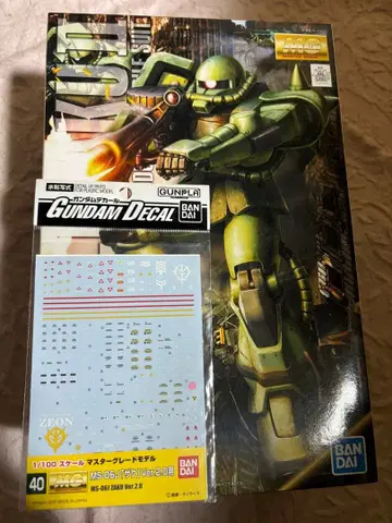 MG MS-06J 자쿠 II 미조립 수전사식 데칼