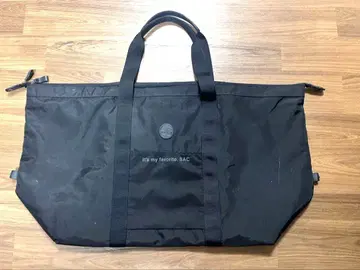 블랙 나일론 보스턴 백