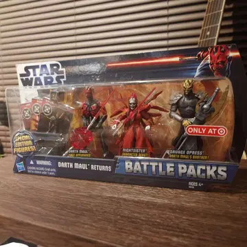 스타 워즈 클론 워즈 피규어 배틀팩 다스 몰 초레어