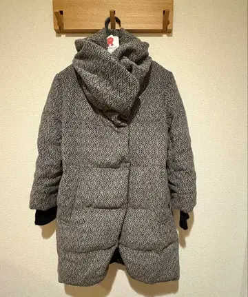 12/15까지!furry rate 헤링본 무늬 롱 다운 자켓