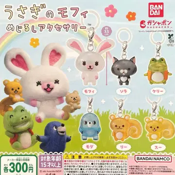 토끼 모피 메지루시 액세서리 전 6종 컴플리트