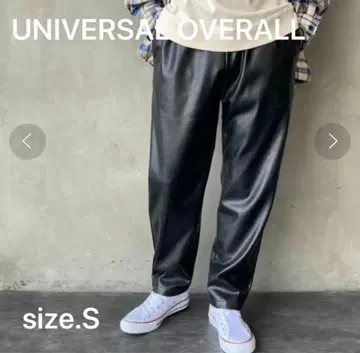미사용 새상품 UNIVERSAL OVERALL 별주 인조 가죽 셰프 팬츠