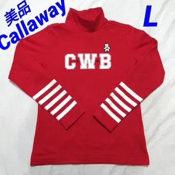 Callaway 여성용 골프웨어 L 레드 모크넥