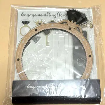 FUKUYA 약혼 반지 아크릴 프레임 M 사이즈 블랙