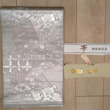 실버 무늬 후쿠로 오비